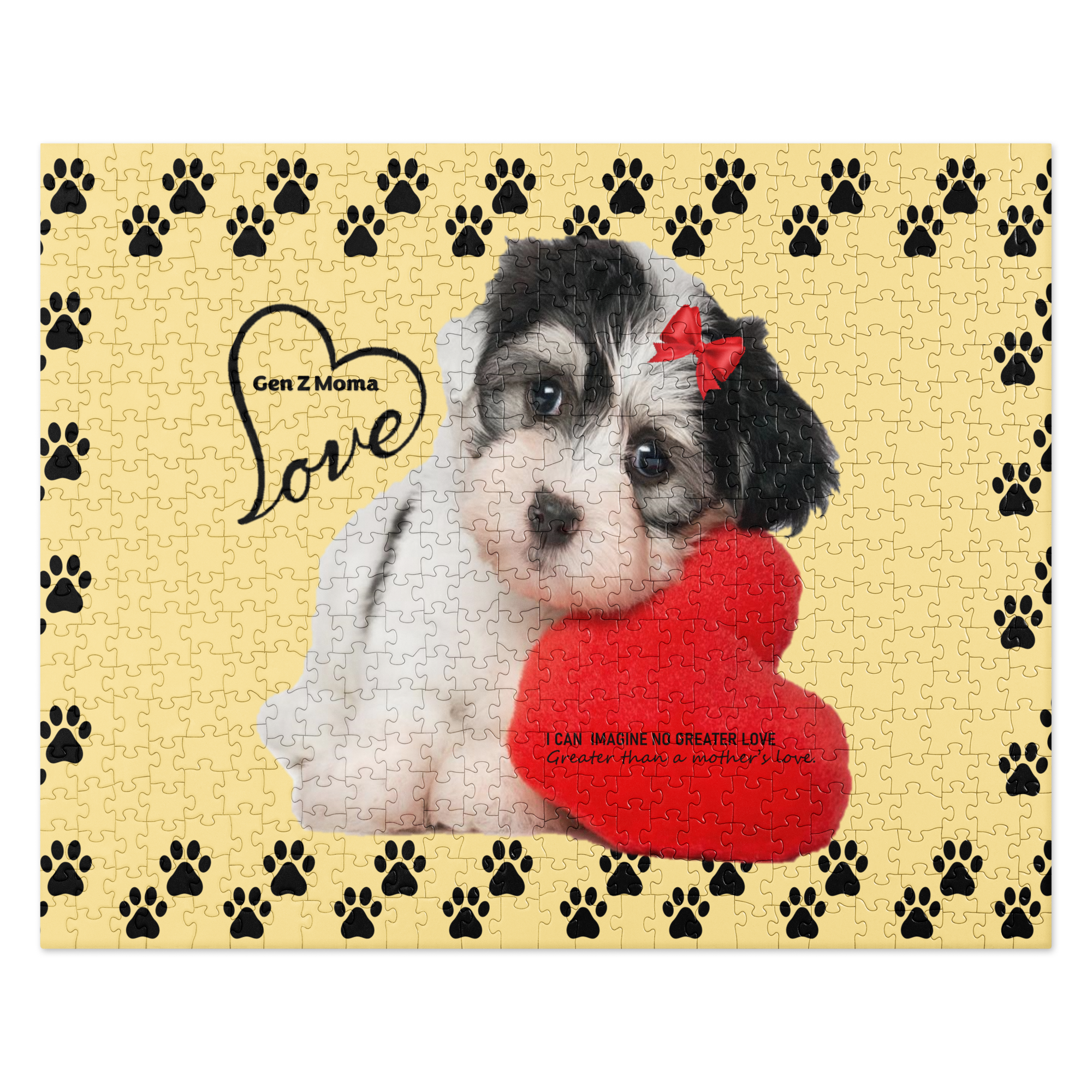 Gen Z Moma - Crockett Doodles pup - Jigsaw puzzle