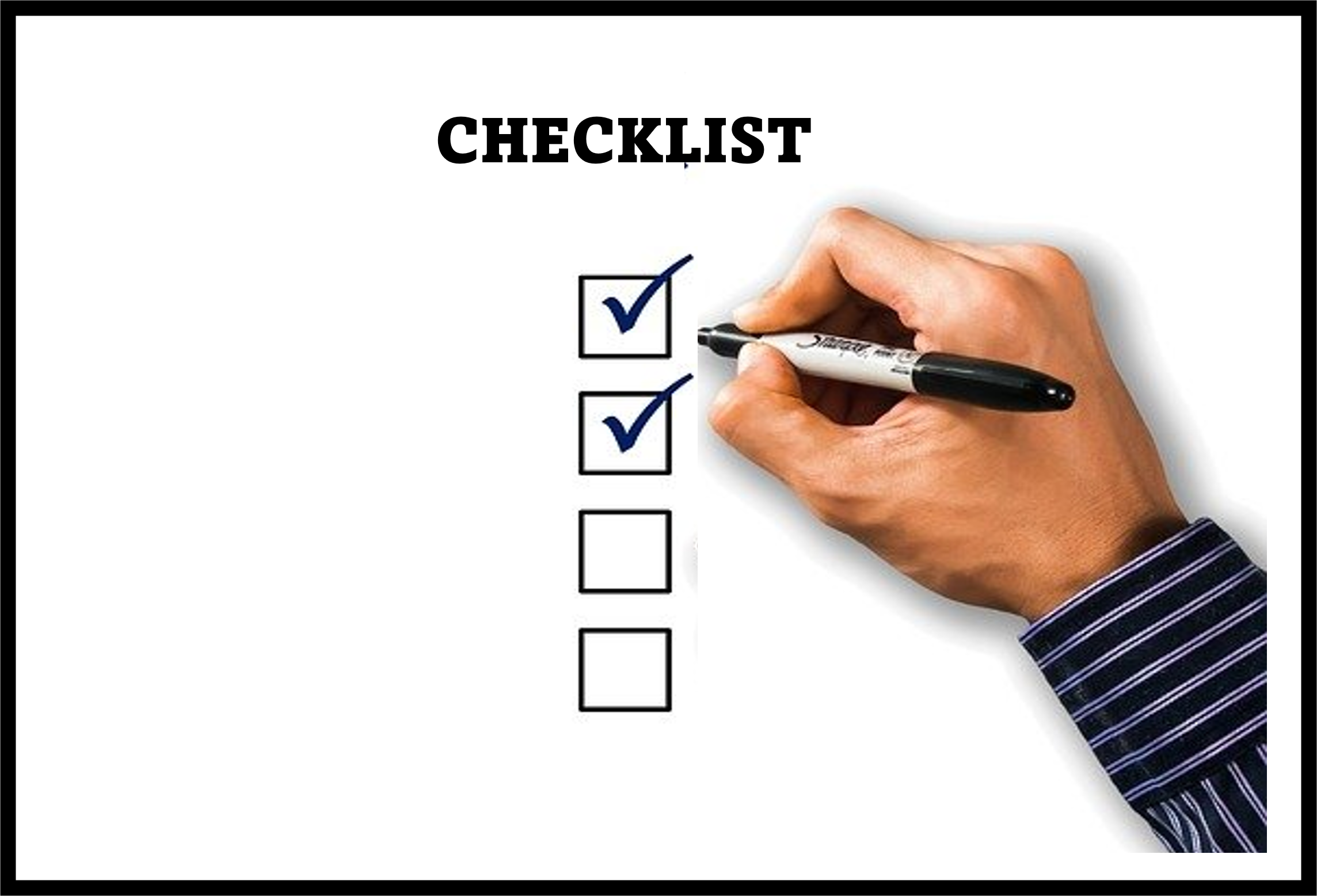 2.)  Merch Product Check List