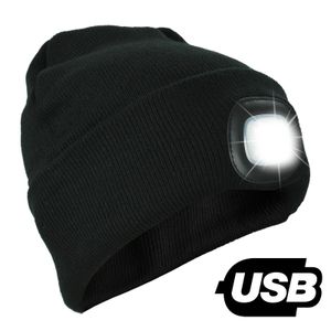 USB Rechargeable SMD LED Beanie Hat