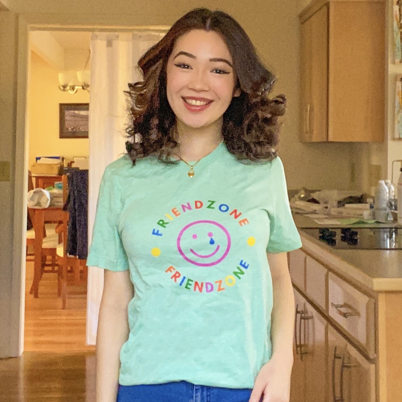 Amandumb's Friendzone PASTEL Short-Sleeve Unisex T-Shirt (Screen-Printed)