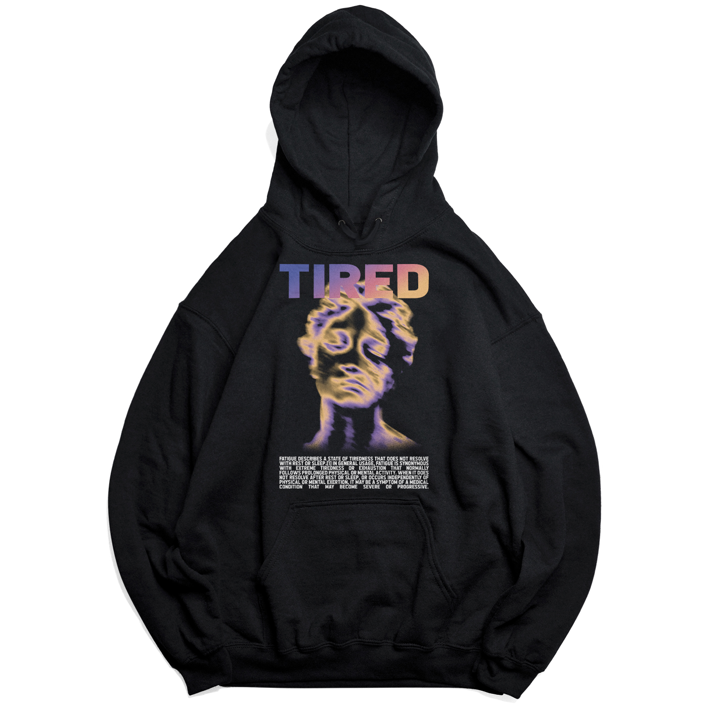 tired hoodie