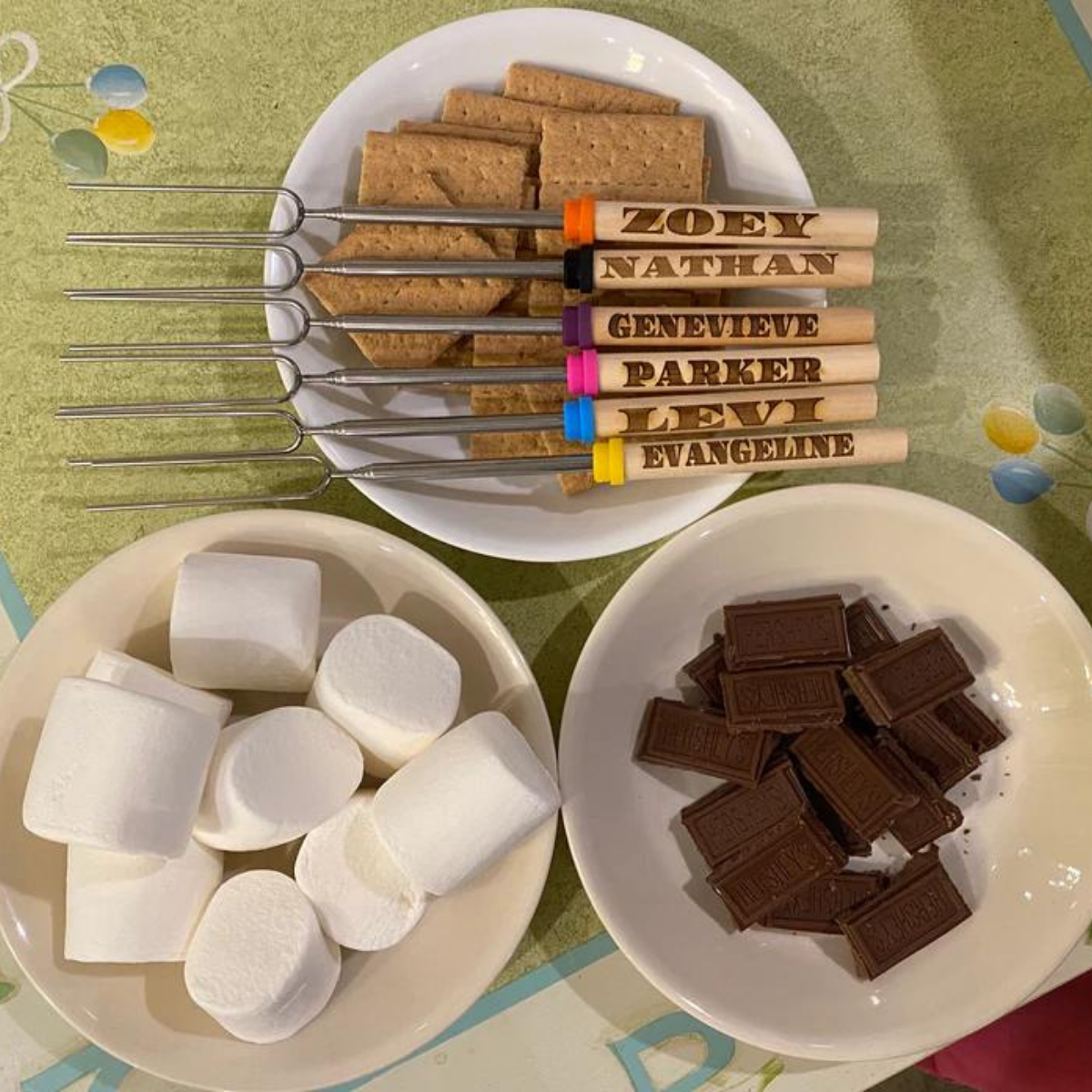 Personalized Campfire Marshmallow Sticks Extend s to 32" for Smore's Hot dogs