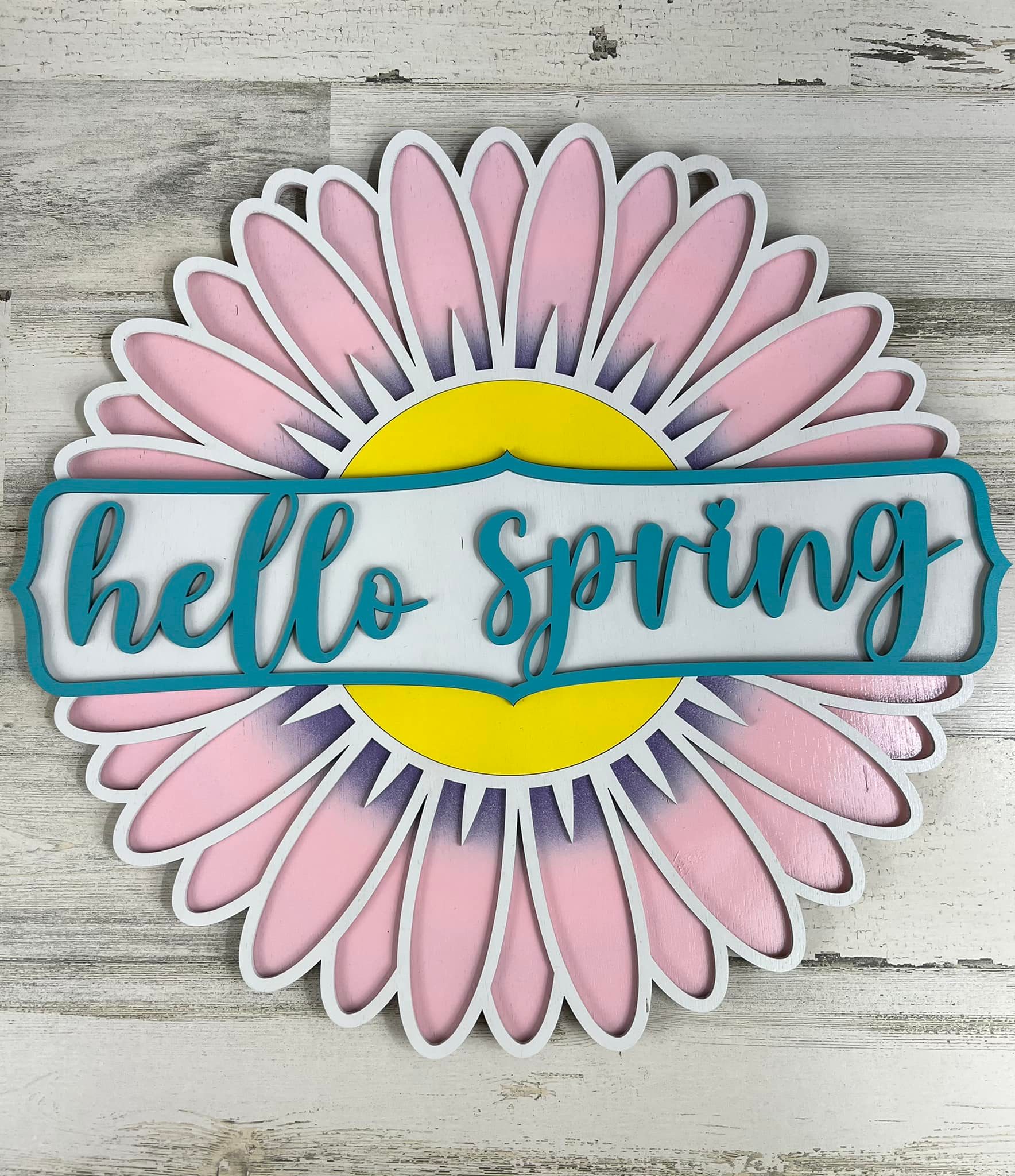 Door Hanger Summer Daisy multiple sizes