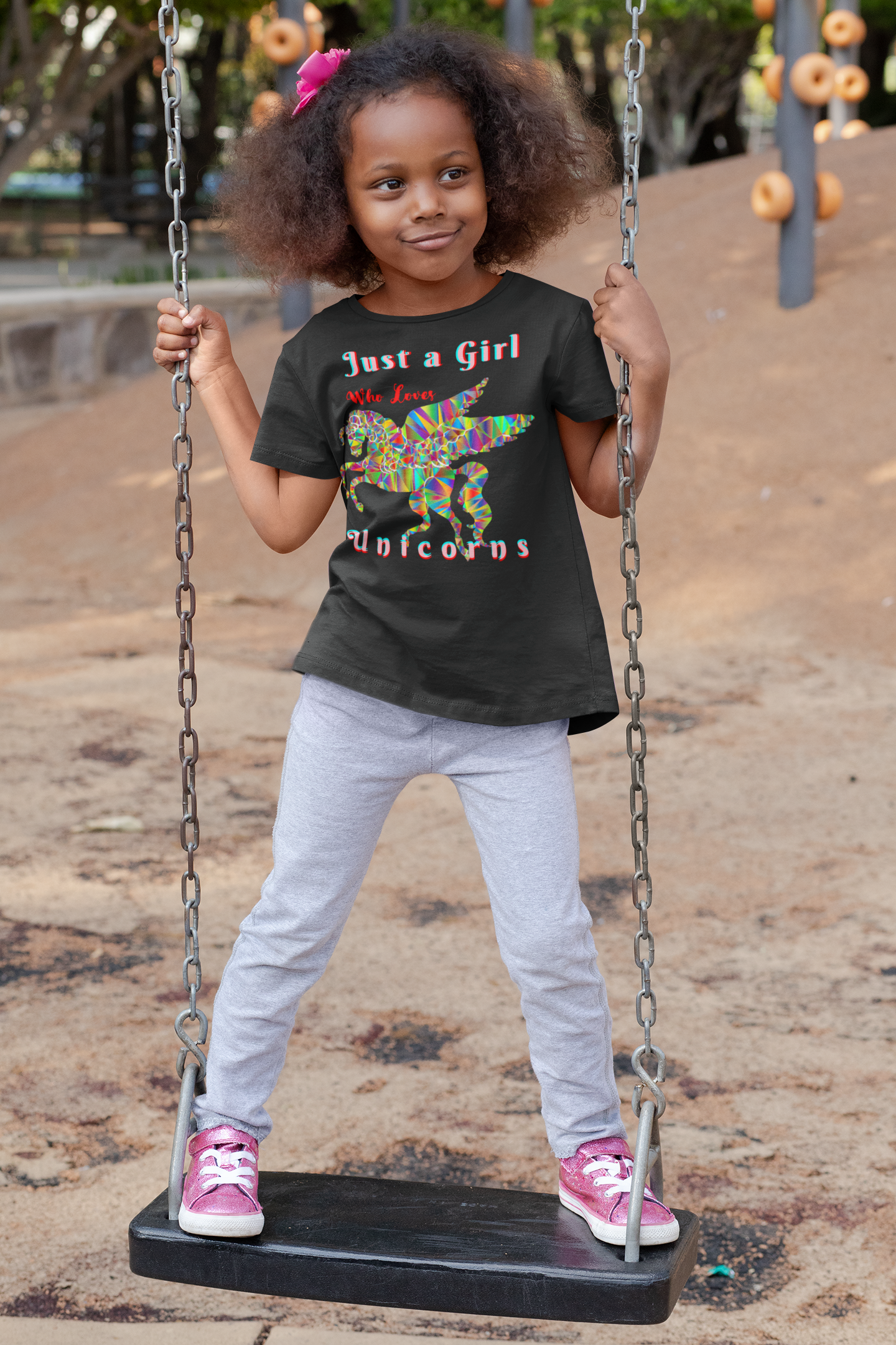 Just a Girl Who Loves Unicorns - Kids fleece hoodie